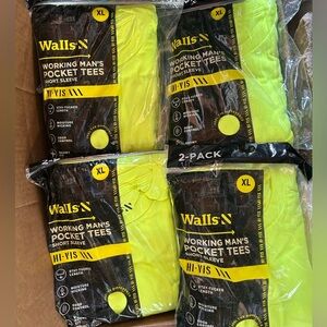 Bundle Walls Hi-Vis Men's Pocket Tees - Short Sleeve 4x XL
